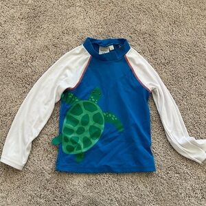 Baby Boden Blue and White Rash Guard